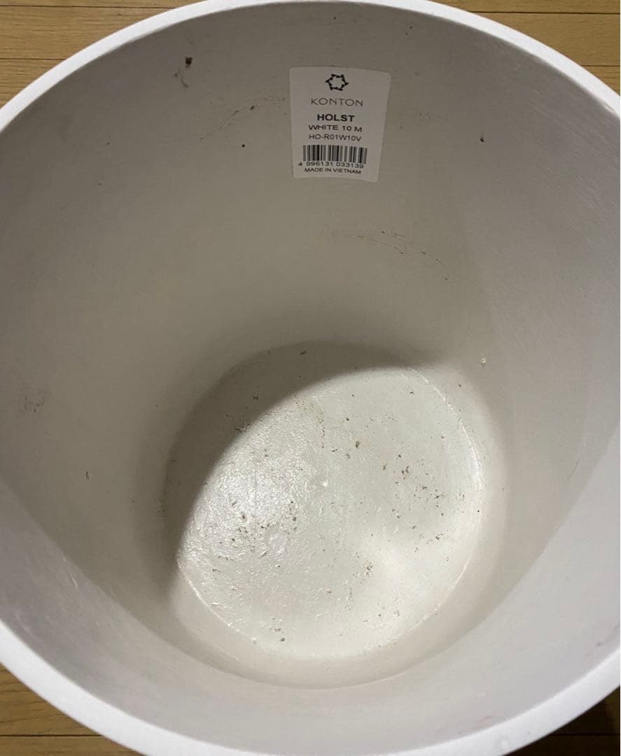 KONTON HOLST ホルスト　シリンダー　鉢カバー M 10号　ホワイト