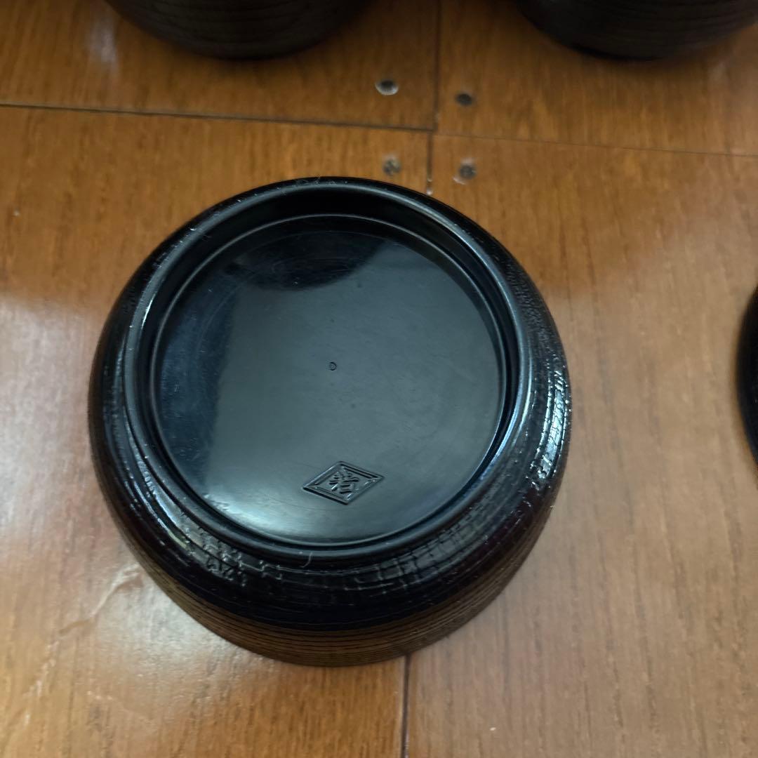 黒の蓋つき煮物椀 直径約10cm 18個