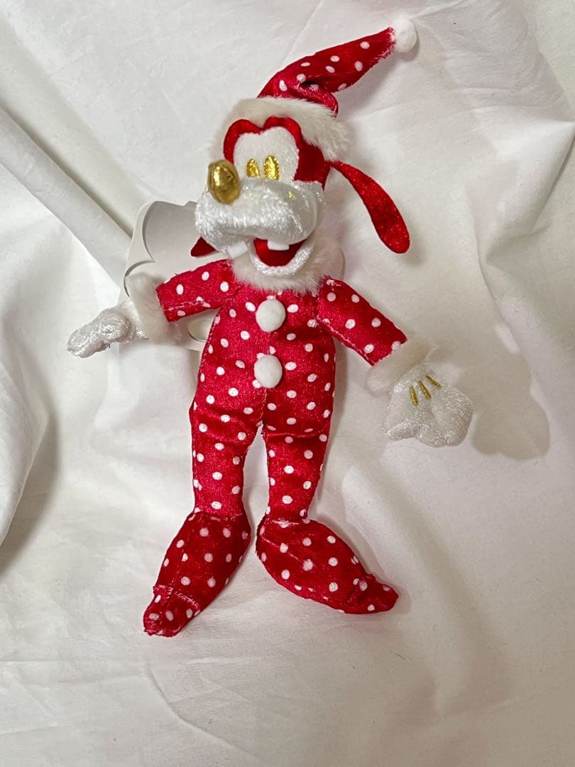 匿名配送/ディズニーストア グーフィー ぬいぐるみキーチェーン クリスマス