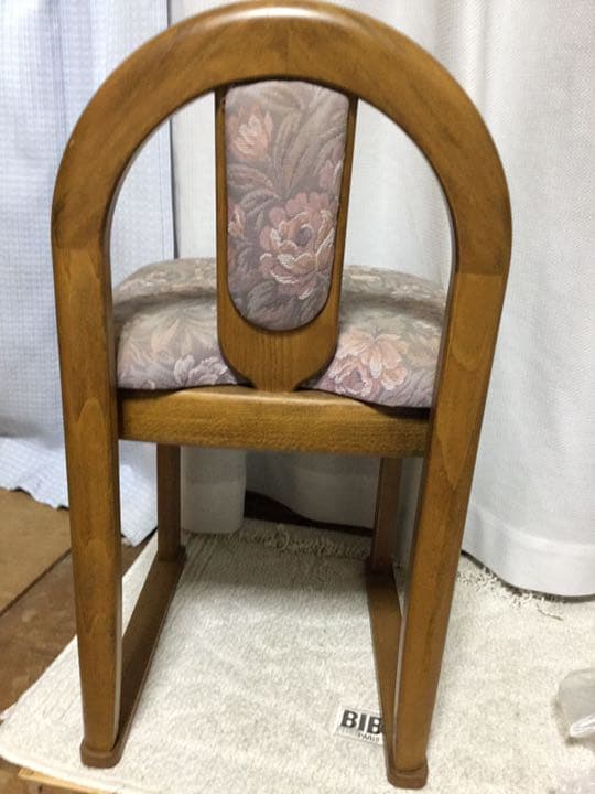 木製両袖ドレッサー　花型ランプ　椅子付き　送料込み