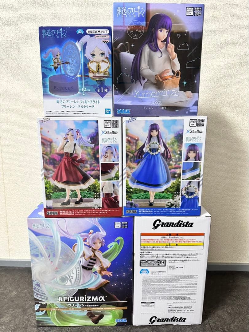 【豪華6点セット】葬送のフリーレン フィギュア & ルームライト まとめ売り