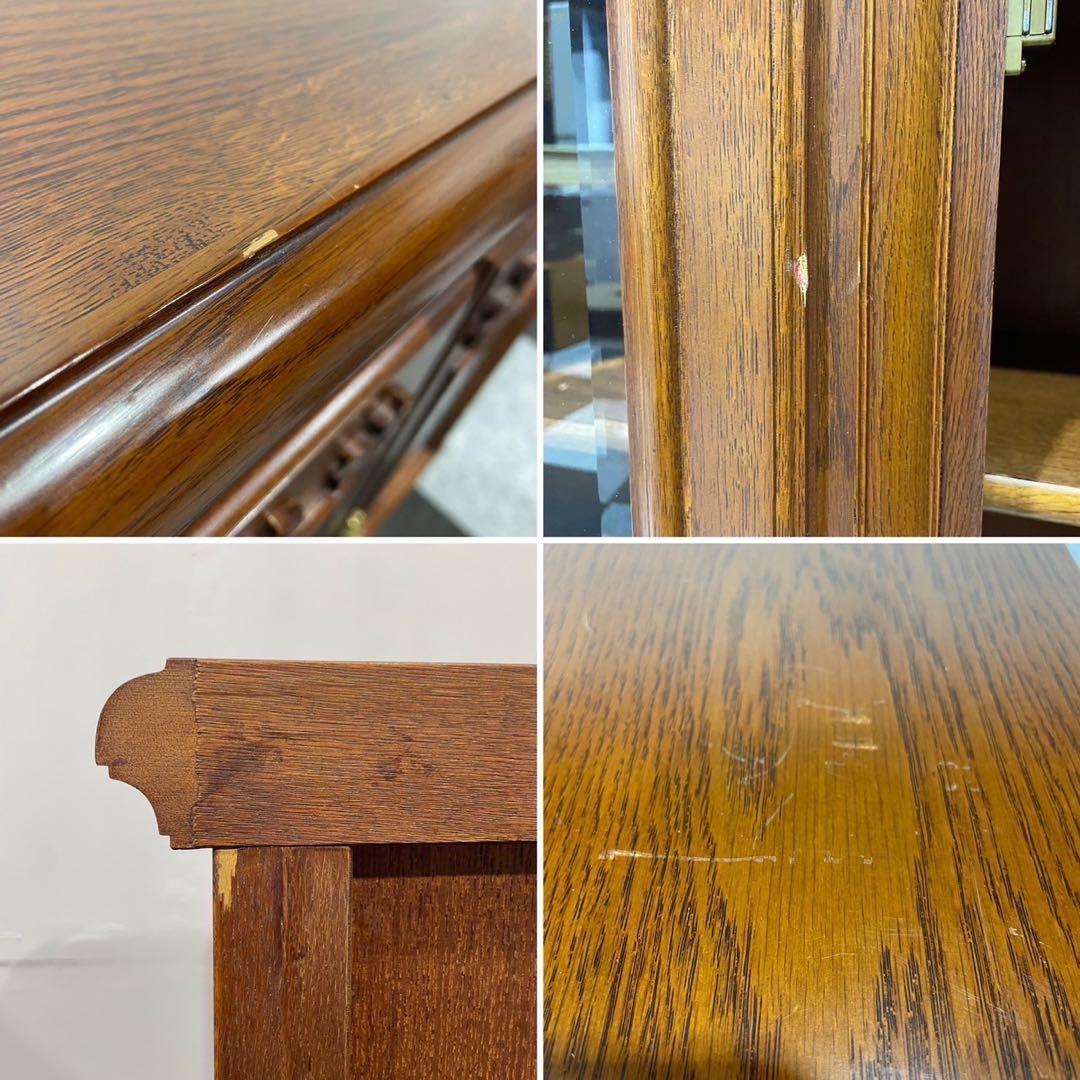 日家工芸 木彫り アルザス キャビネット サイドボード ヴィンテージ 家具