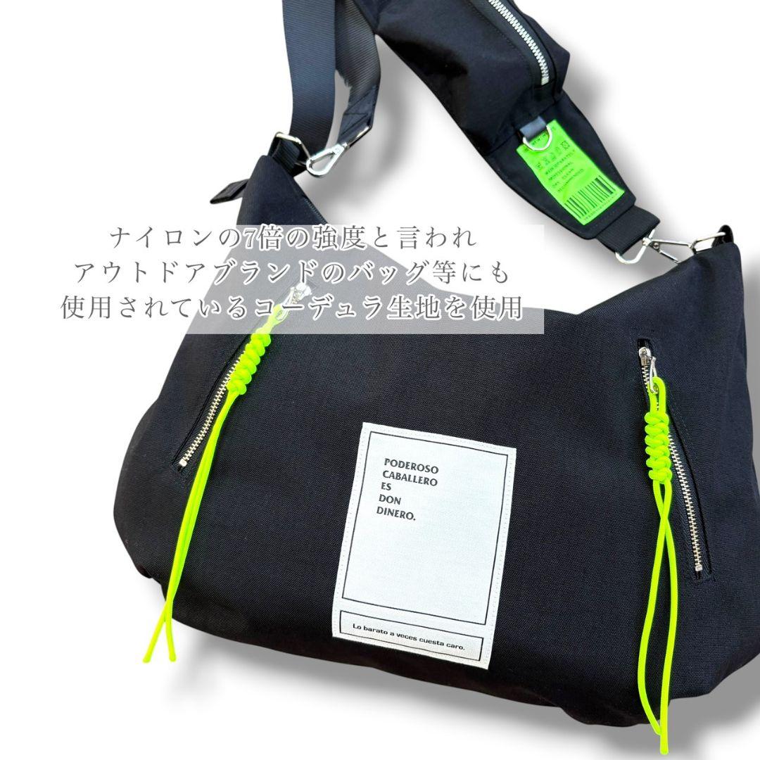 Pocket shoulder Accent Bag／コーデュラブラック