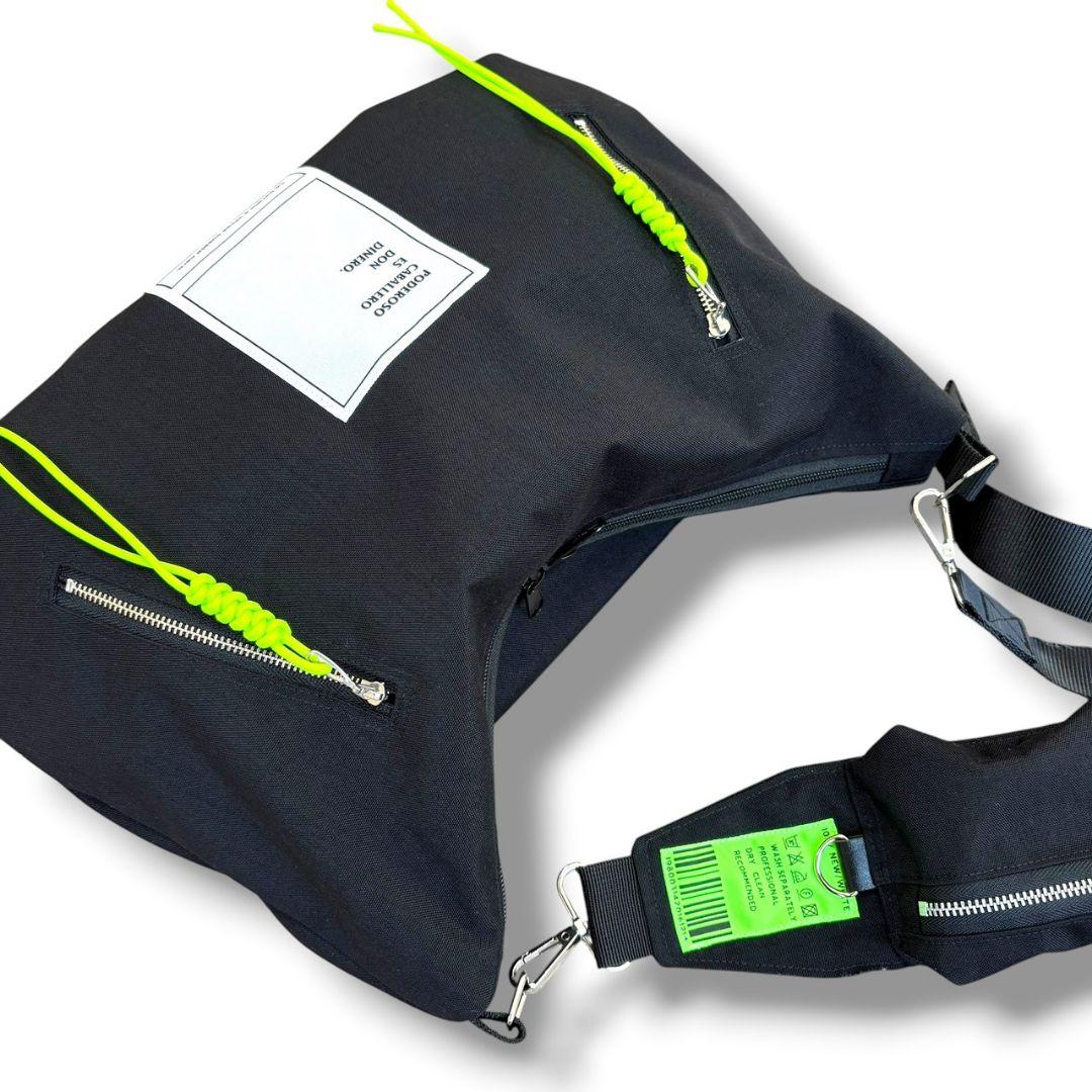 Pocket shoulder Accent Bag／コーデュラブラック