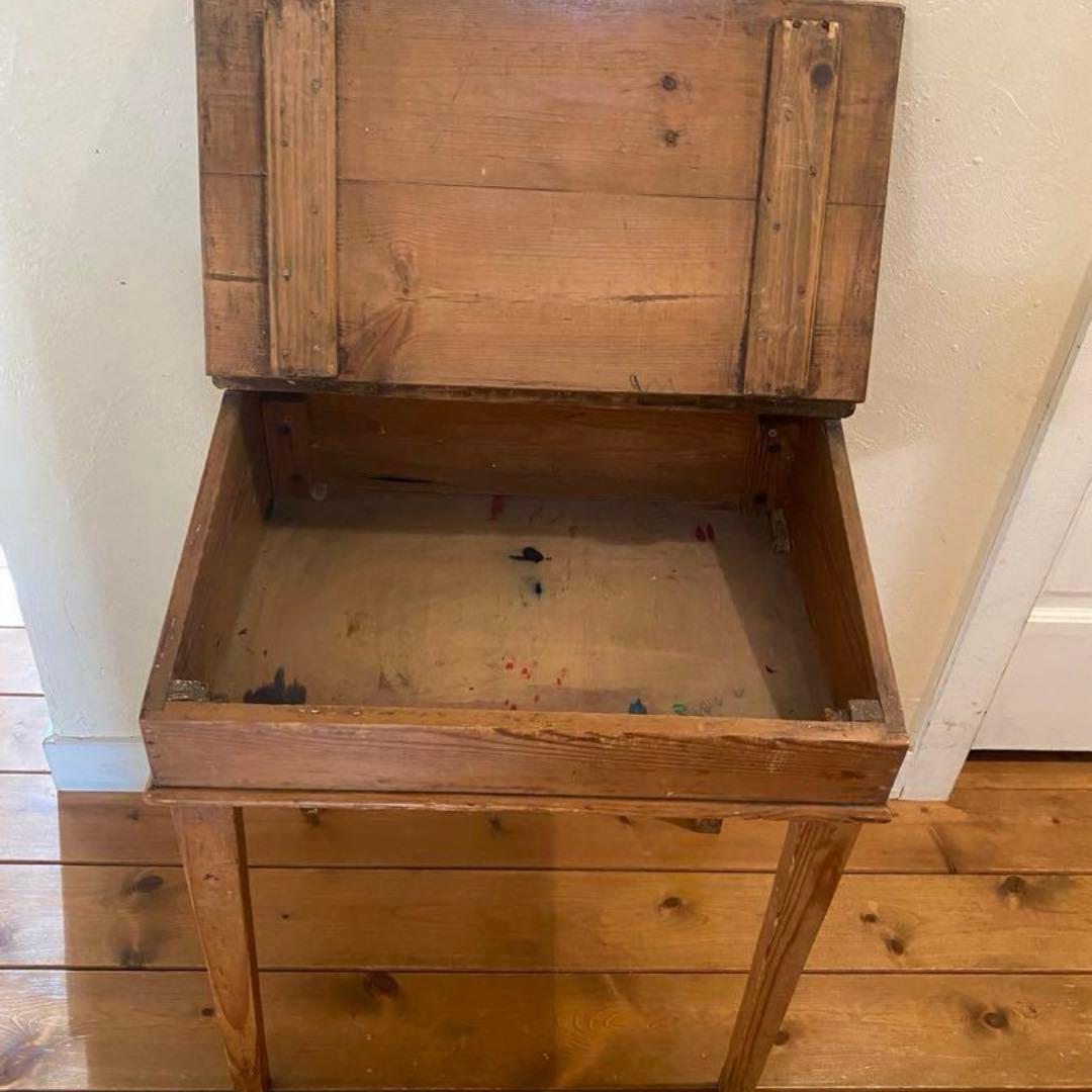 イギリスアンティーク　スクールデスク