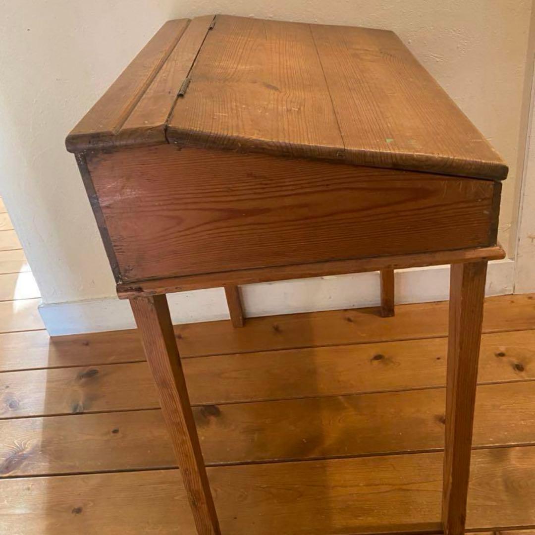 イギリスアンティーク　スクールデスク
