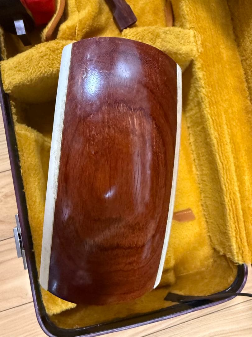 三味線　本体　ケース付き　ジャンク　破れアリ