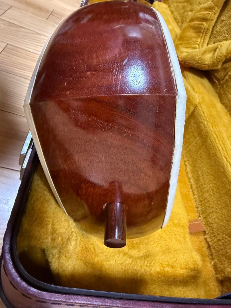 三味線　本体　ケース付き　ジャンク　破れアリ