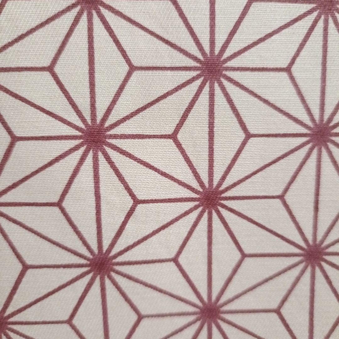 バンブー手提げ　麻の葉紋様　和柄バッグ　祭り　神輿　お祭りバッグ