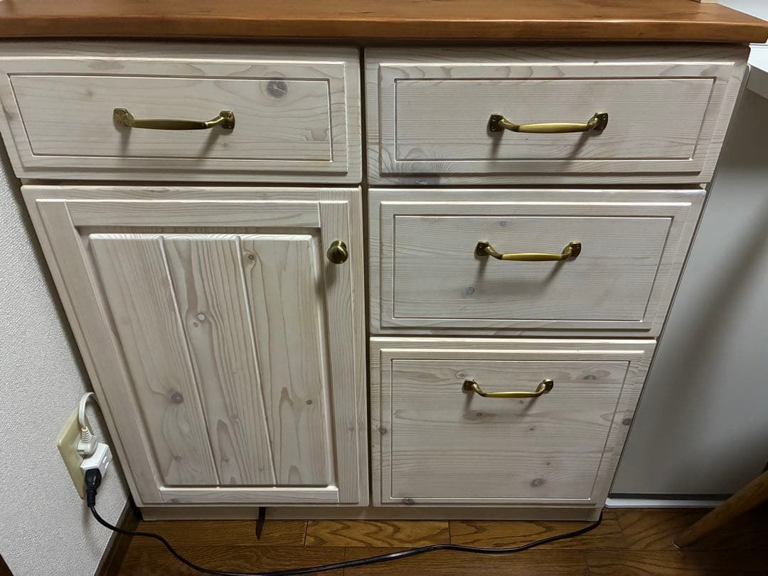 【美品】ニトリ　カップボード　幅80センチ　【定価69,900円】