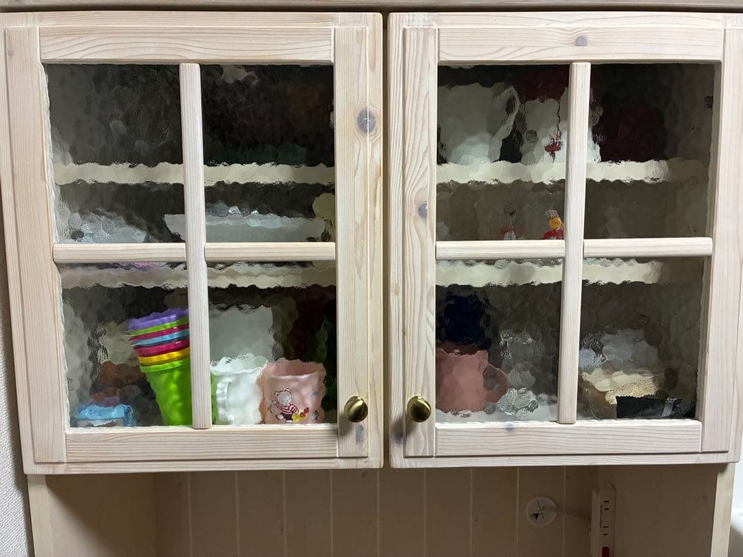 【美品】ニトリ　カップボード　幅80センチ　【定価69,900円】