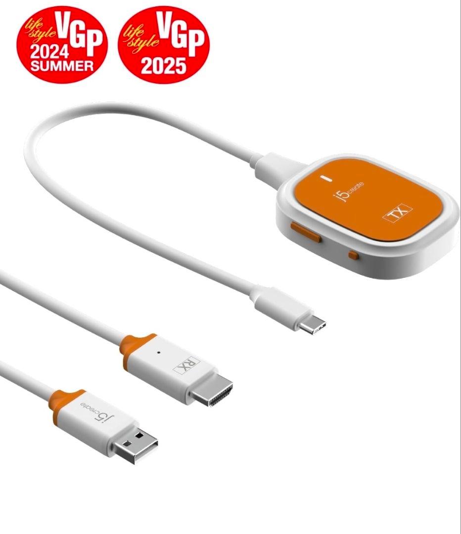 j5create ワイヤレス USB C to HDMI 送受信機セットHDCP