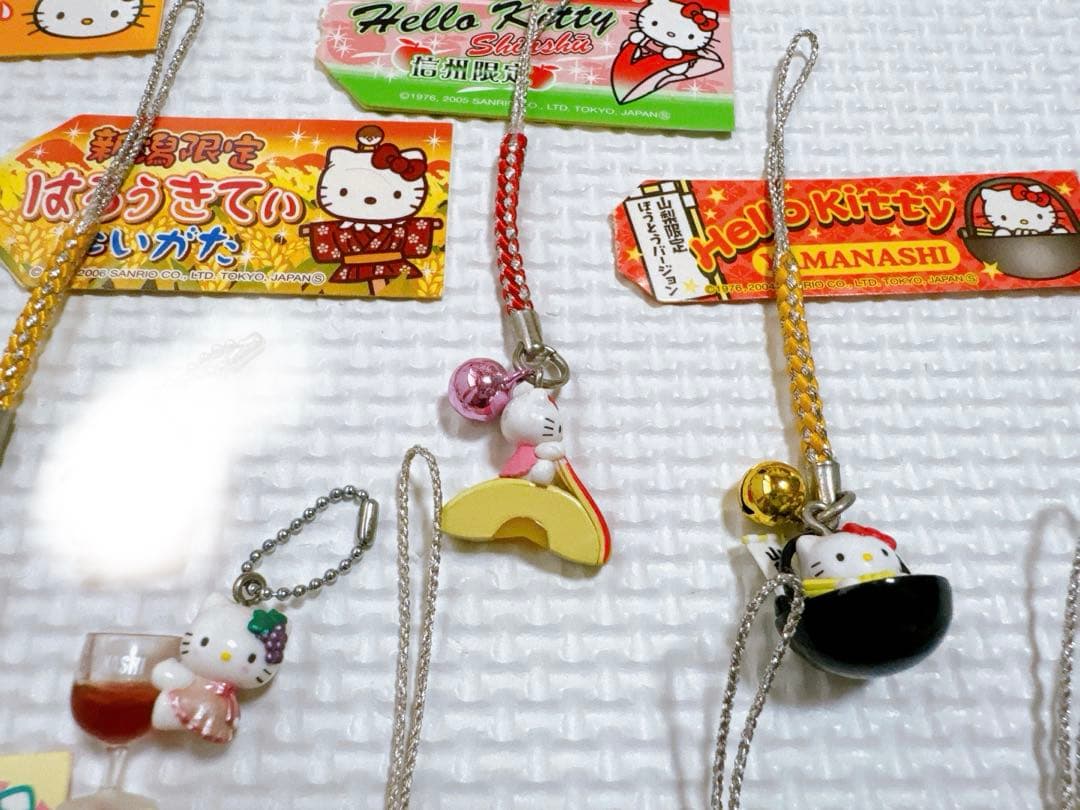 キティ　根付けストラップ　13個　ワインキティ