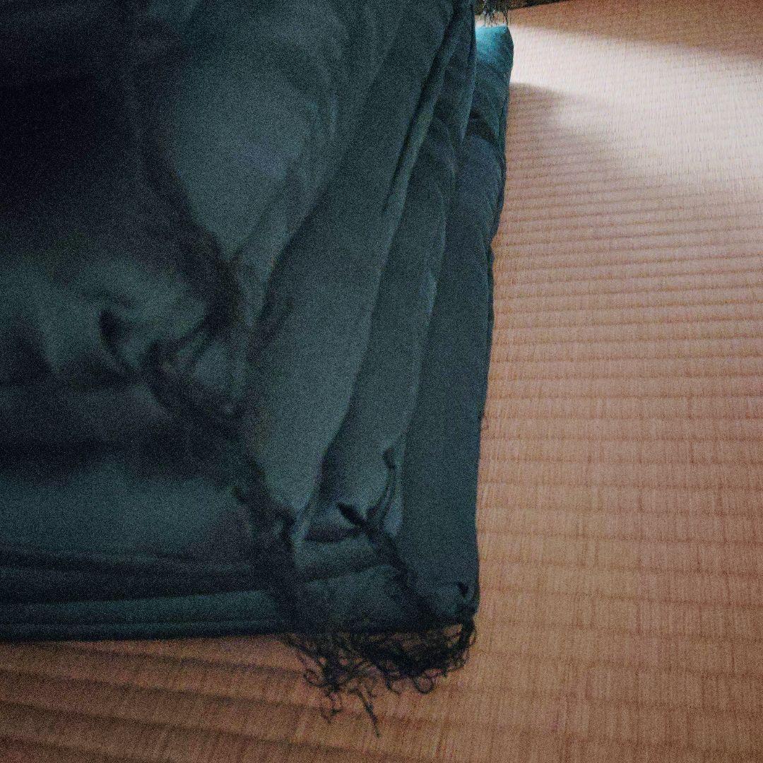 特製　グリーン　花模様　婚礼座布団高級品　5枚 仏間和室　冠婚葬祭