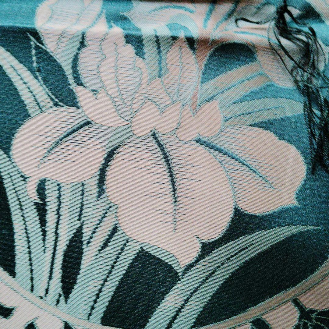 特製　グリーン　花模様　婚礼座布団高級品　5枚 仏間和室　冠婚葬祭