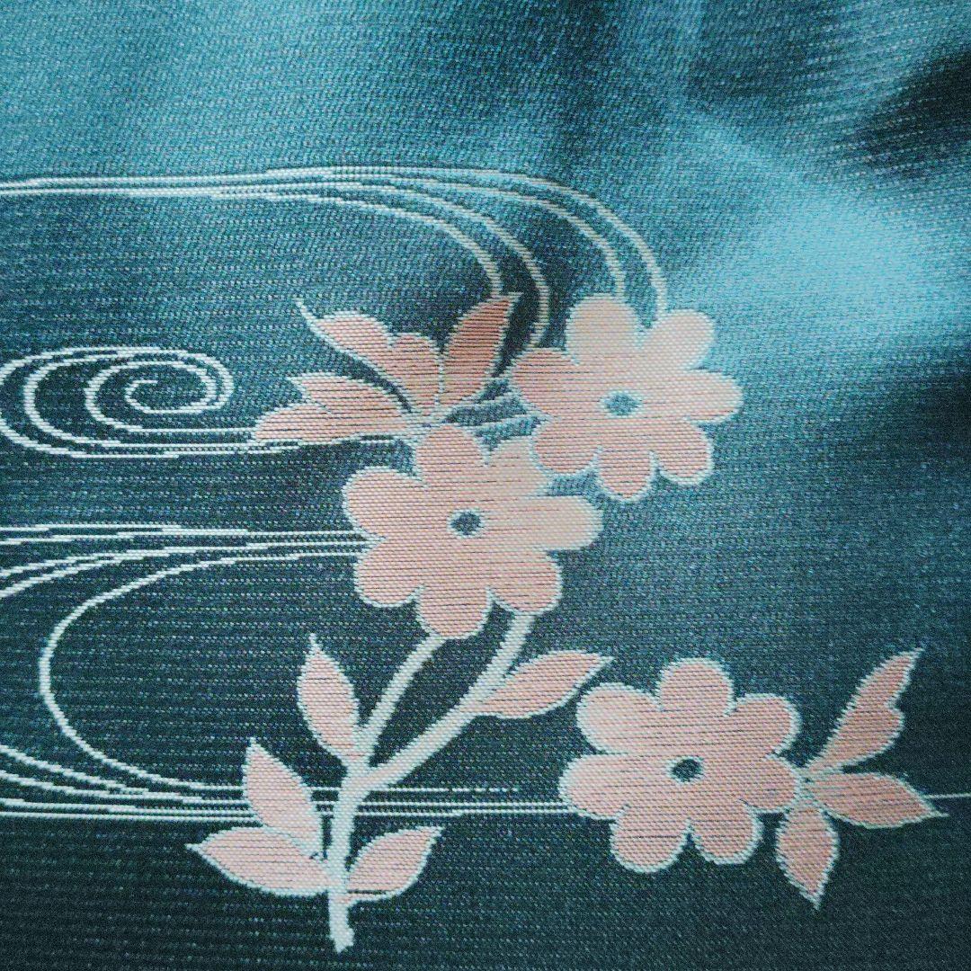 特製　グリーン　花模様　婚礼座布団高級品　5枚 仏間和室　冠婚葬祭