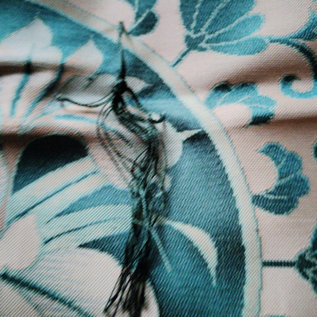 特製　グリーン　花模様　婚礼座布団高級品　5枚 仏間和室　冠婚葬祭