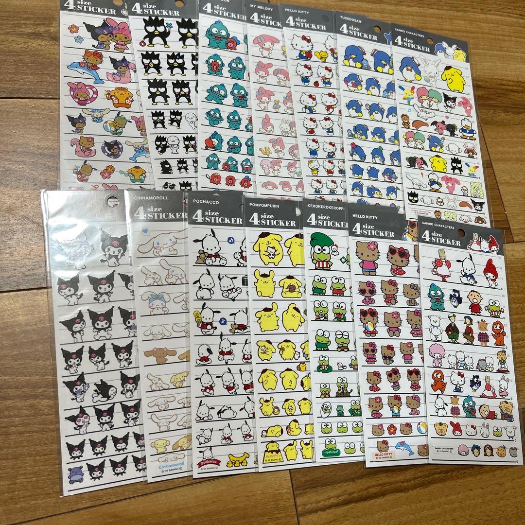 サンリオ全種　4サイズ　14種
