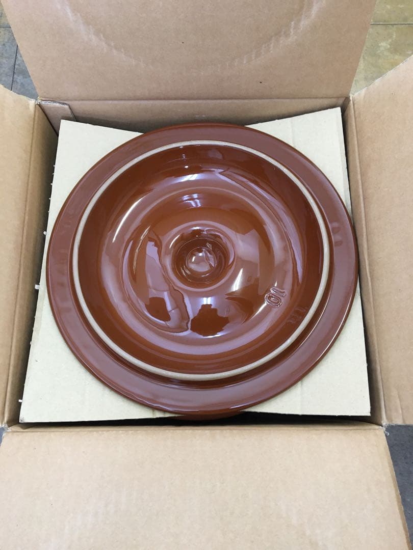 S416 常滑焼　久松　丸かめ蓋付き　漬物　糠漬け　ツボ　新品未使用品