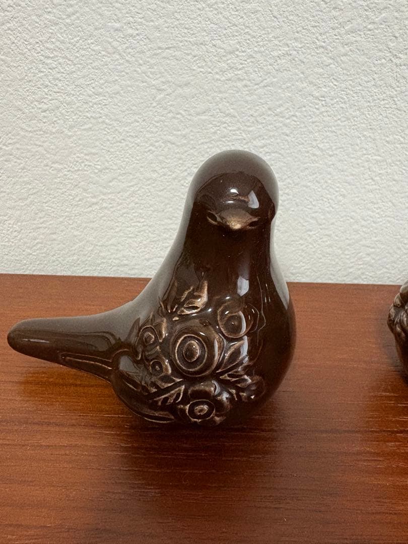 Rosa Ljung ロサユング　DECO社　鳥オブジェ　置物　ブラウン