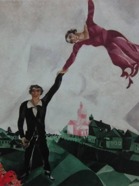 マルク・シャガール 16、希少画集画、新品額装付