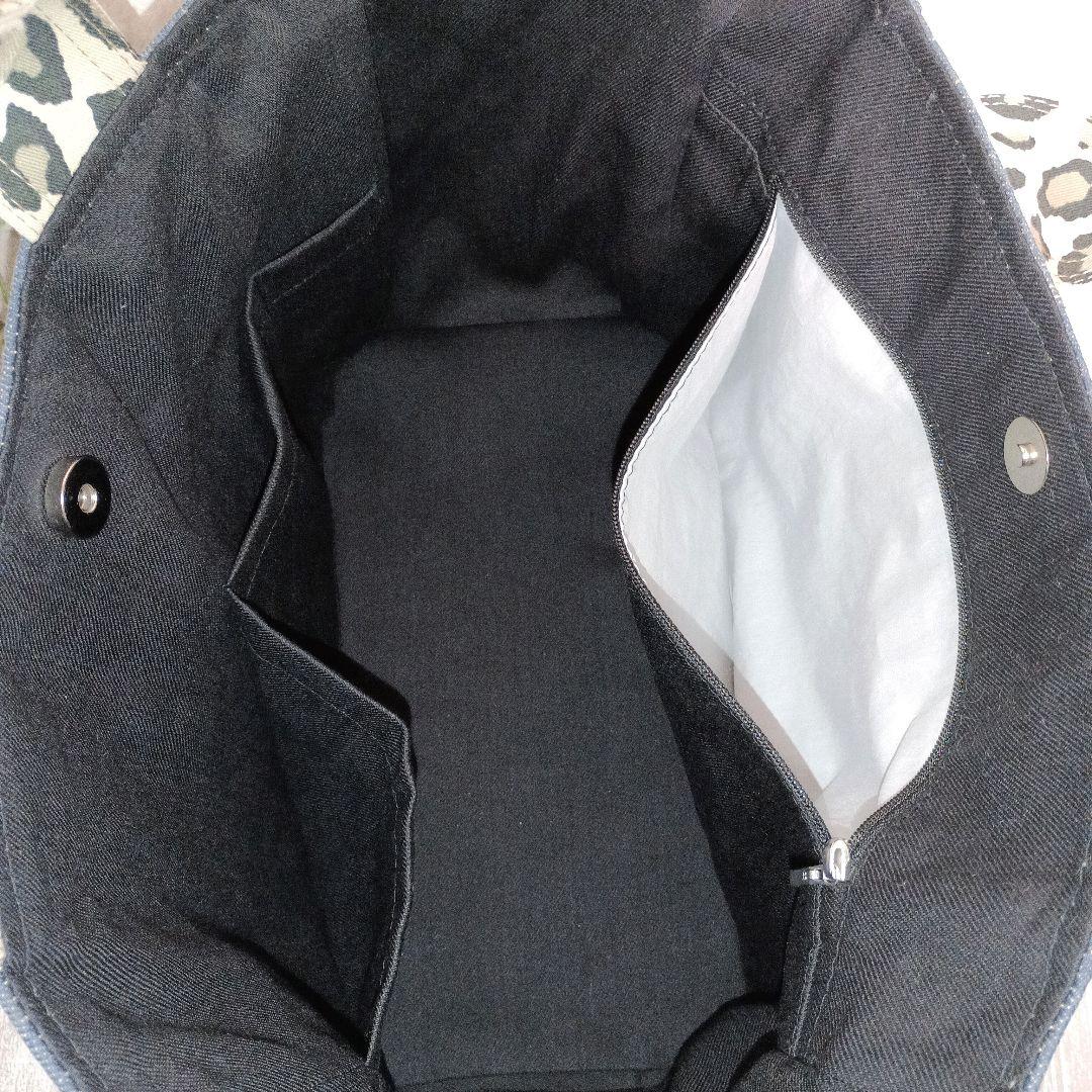 リメイクデニム★サイドフリンジトートバッグM