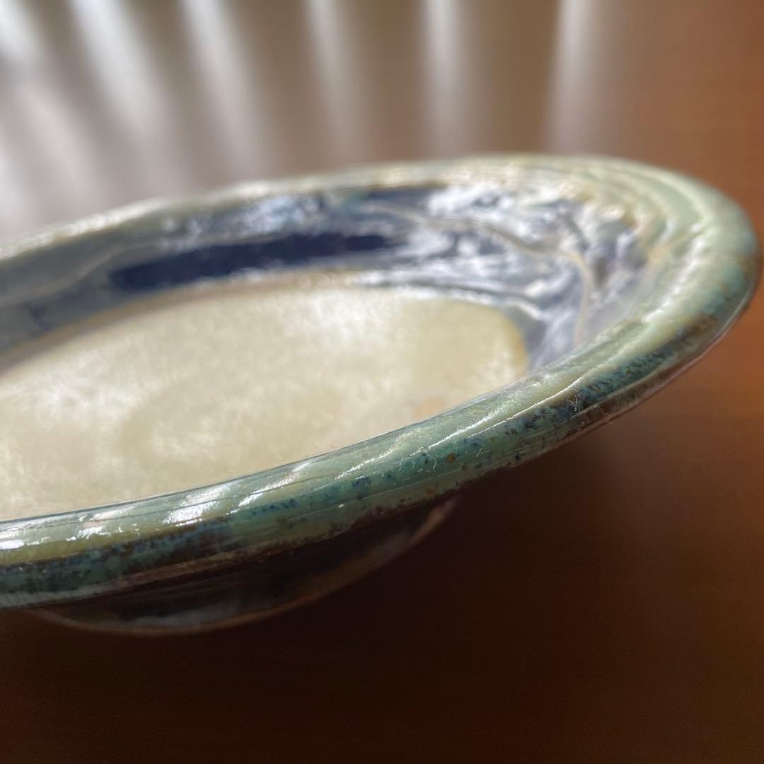 【読谷山焼北窯 】　やちむんの里　鉢　大皿　25cm