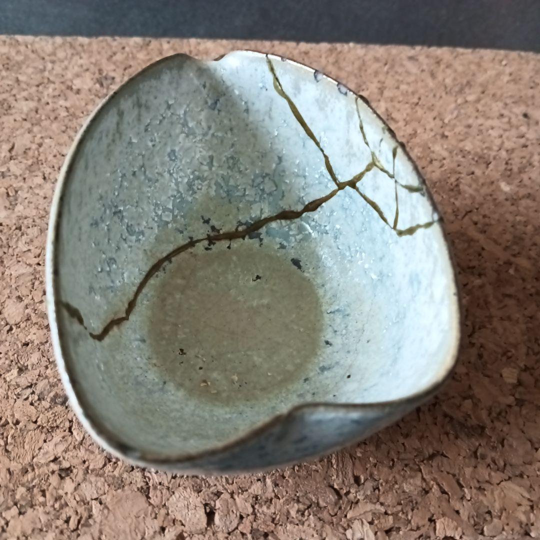 中尾哲彰氏　陶器　ドレッシング皿用他　金継ぎ品