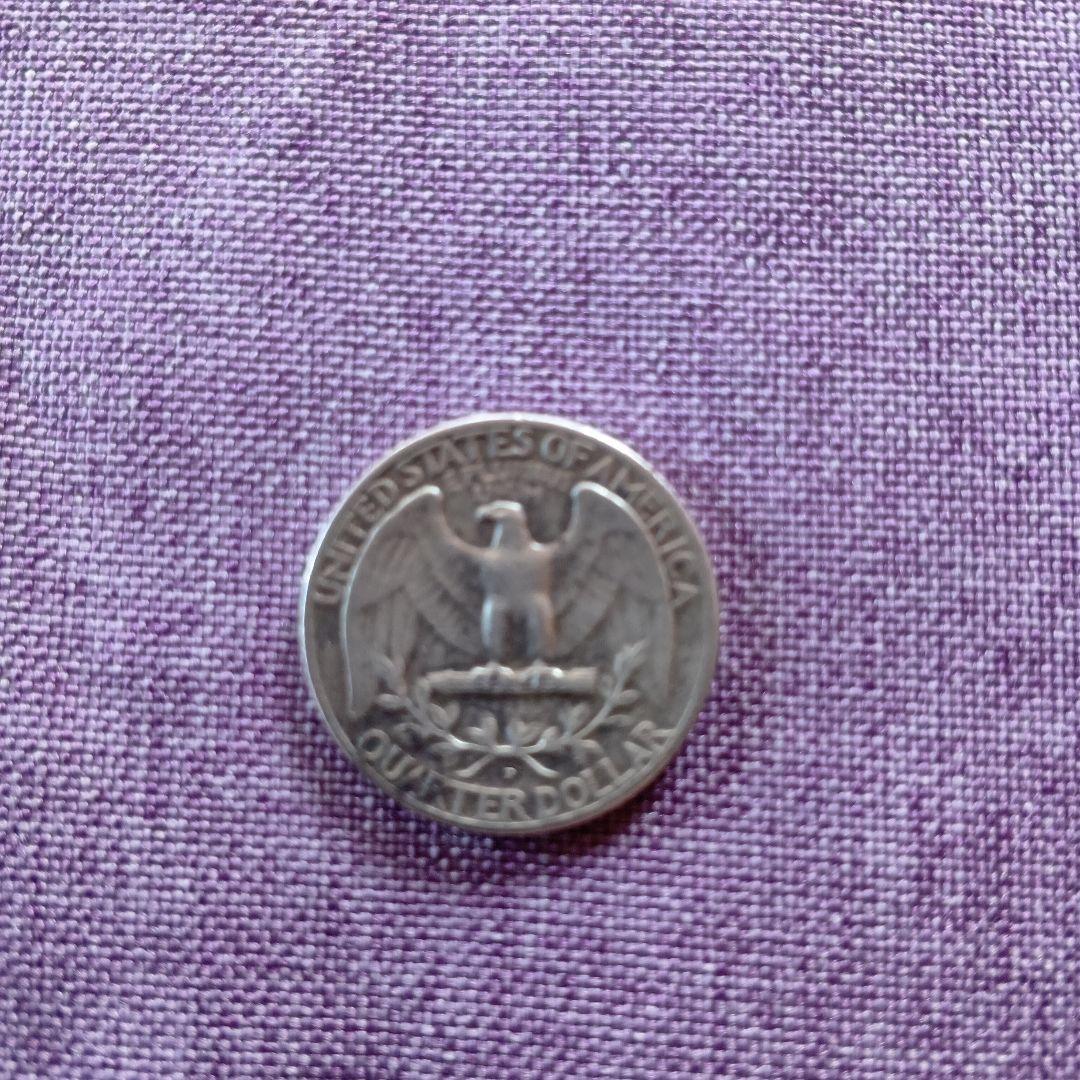 1958年アメリカクォータードル銀貨３枚セット