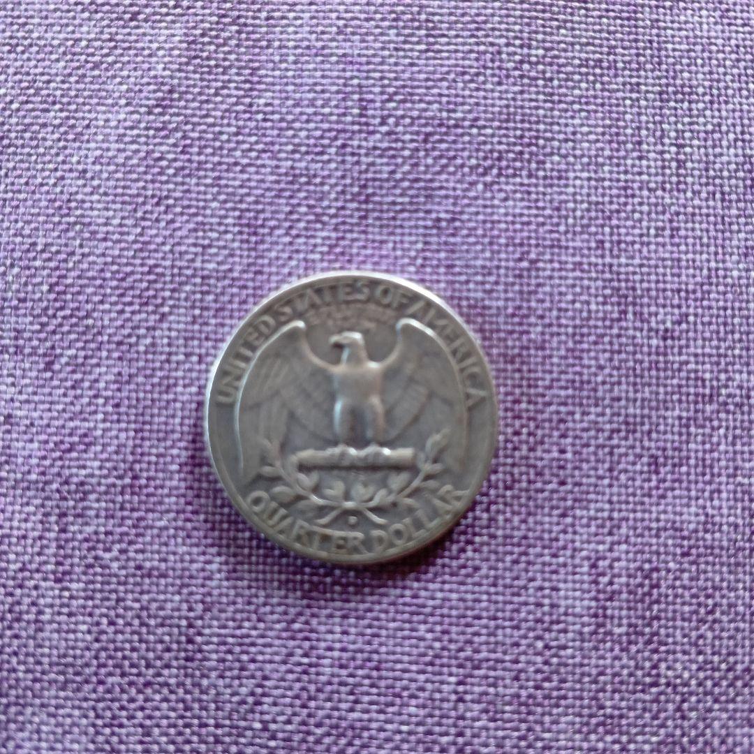 1958年アメリカクォータードル銀貨３枚セット