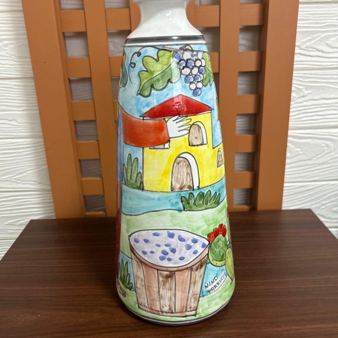 レアNINO PARRUCCAニーノ パルッカ 陶器花器（大）イタリア製