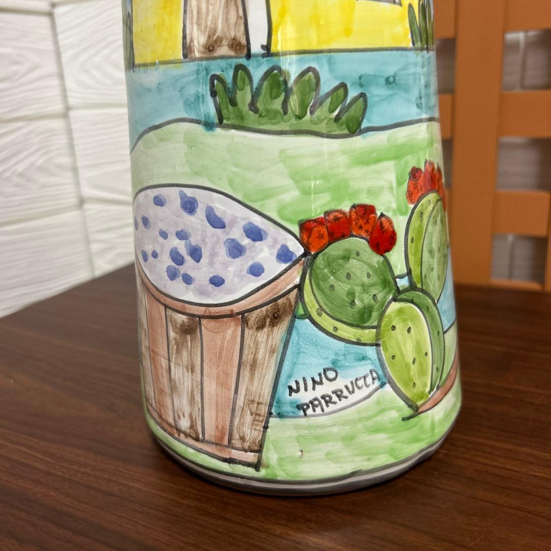 レアNINO PARRUCCAニーノ パルッカ 陶器花器（大）イタリア製