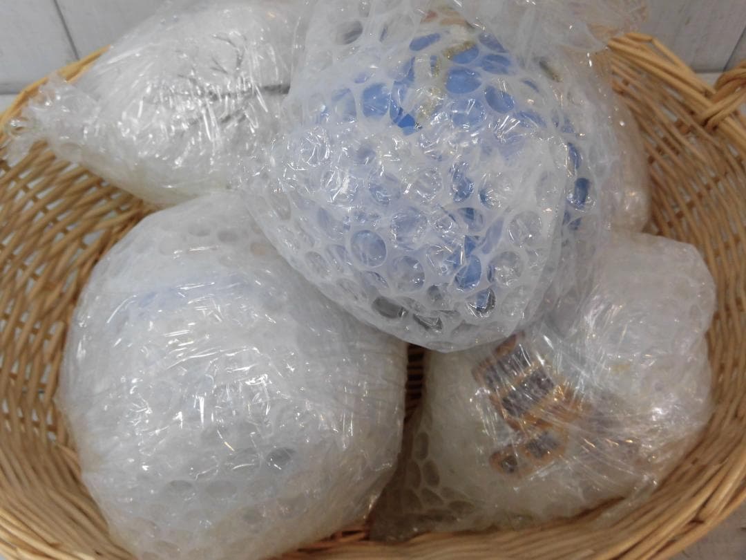 絵付きハンギングガラスボール／キャンドル／プランツポット　５点組　G13209