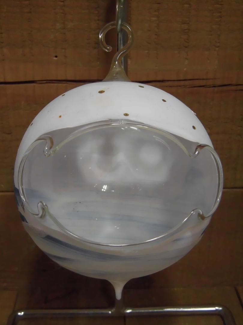 絵付きハンギングガラスボール／キャンドル／プランツポット　５点組　G13209