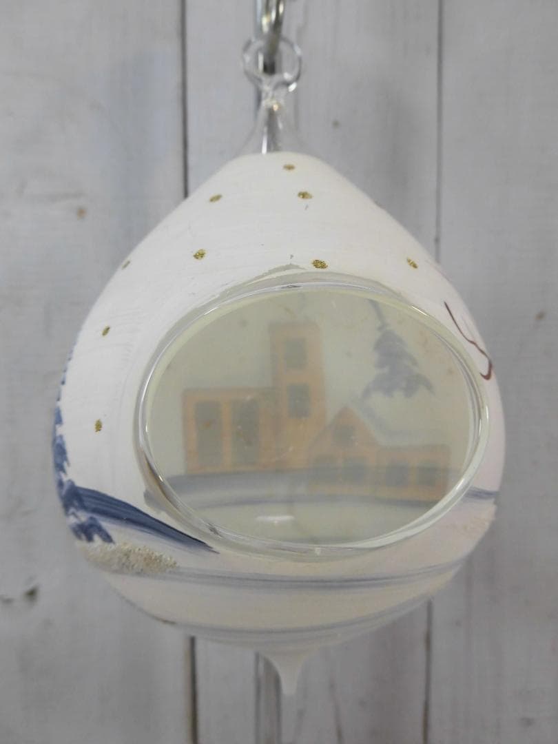 絵付きハンギングガラスボール／キャンドル／プランツポット　５点組　G13209