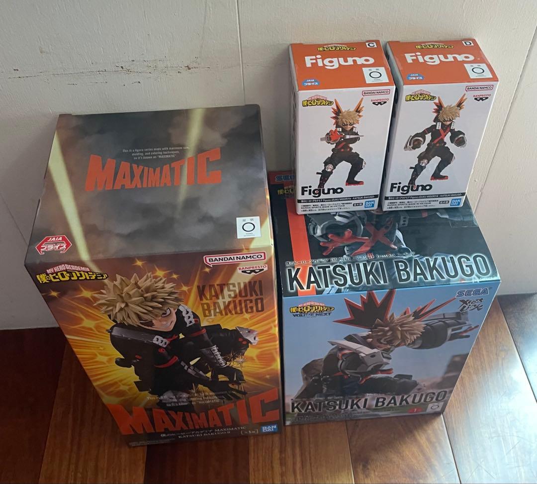 僕のヒーローアカデミア　爆豪勝己　フィギュア４種セット