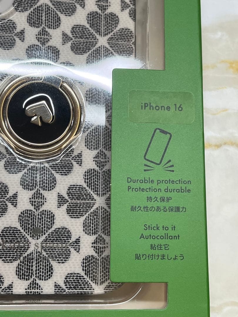 【新品未使用】01 ケイトスペード　iPhone16 スマホケース　カバー