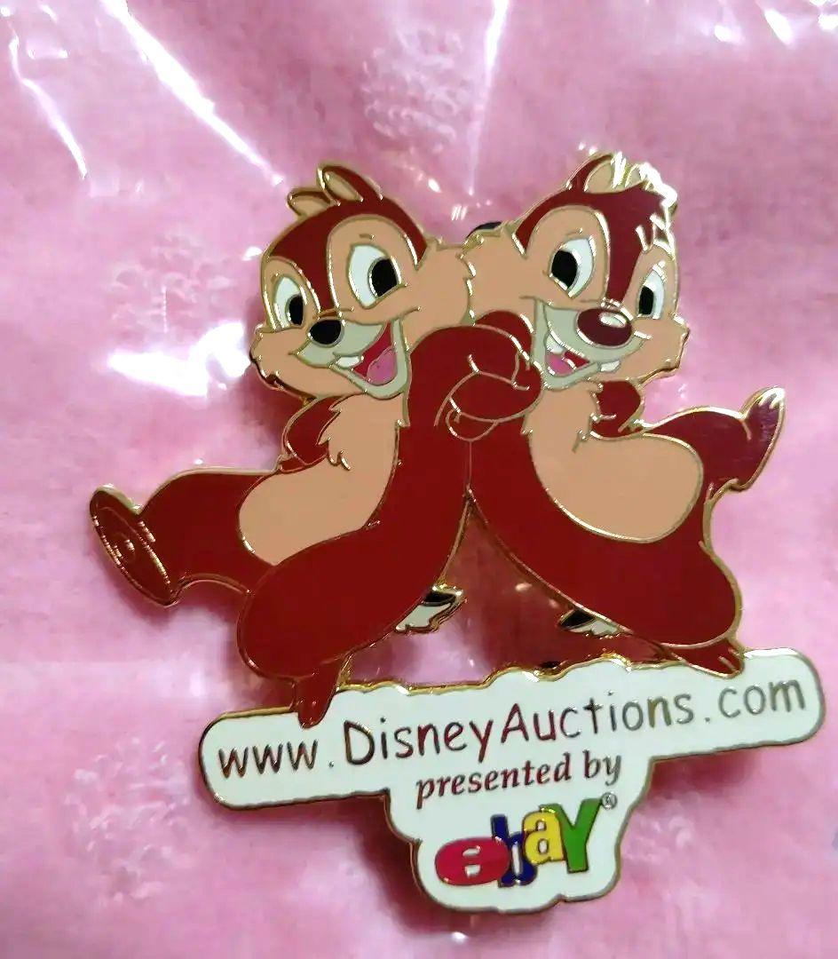 再下★LE500 イーベイ ディズニー オークション チップ＆デール ピンバッチ