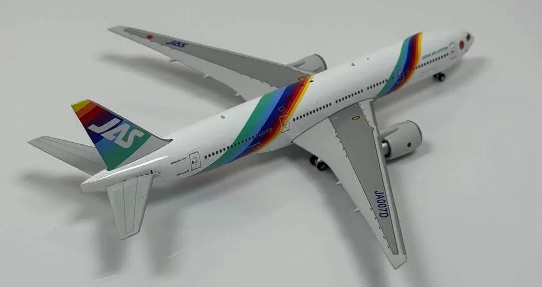 1/400 JAS B777-200 レインボーセブン 日本エアシステム