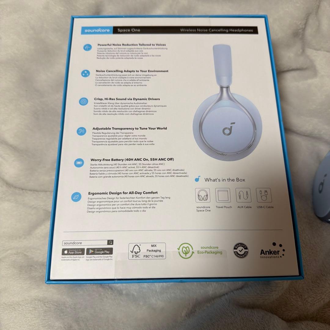 Anker Soundcore Space One ブルー ANC