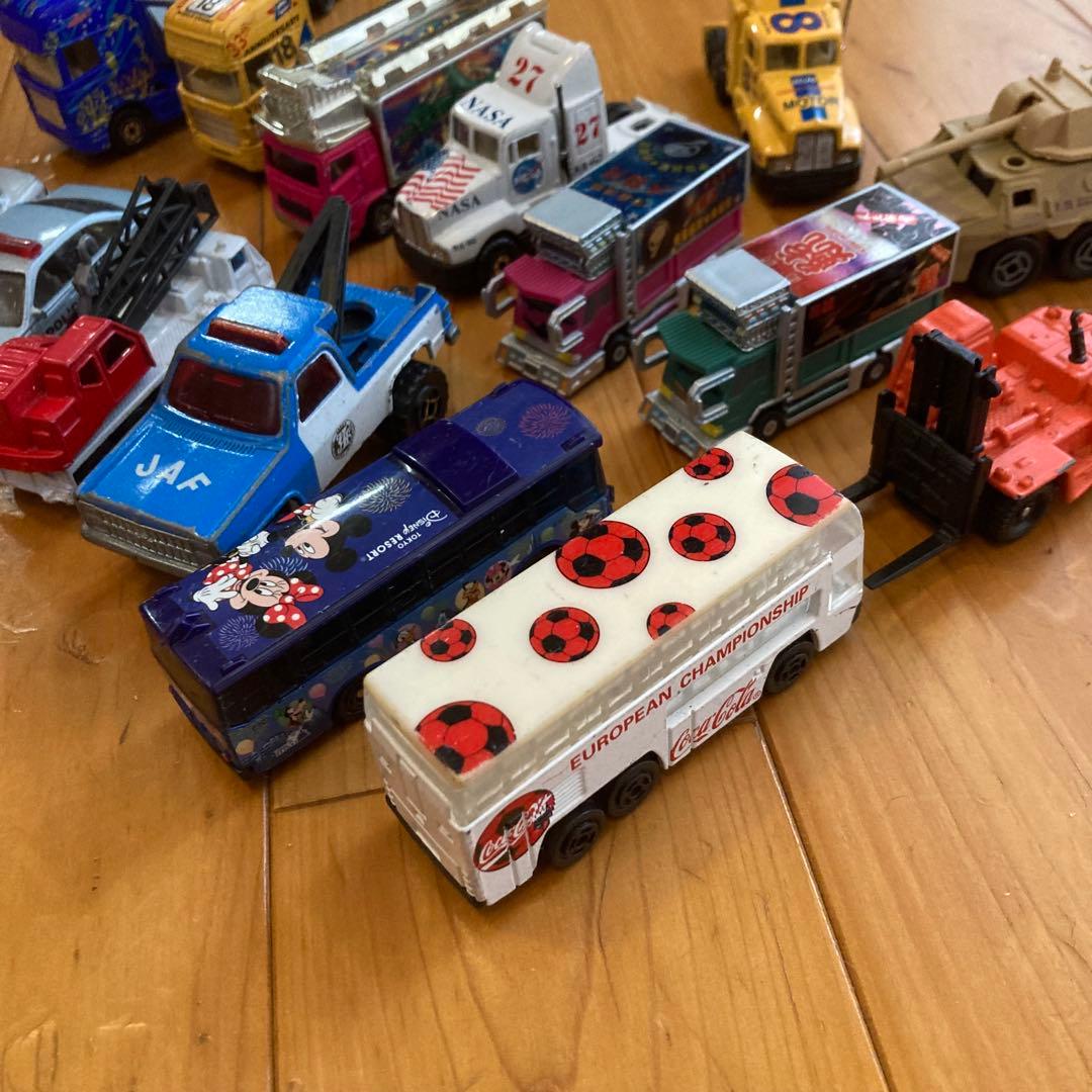 模型　ミニカー　トレーラー　デコトラ　バス　パトカー　JAF クレーン車