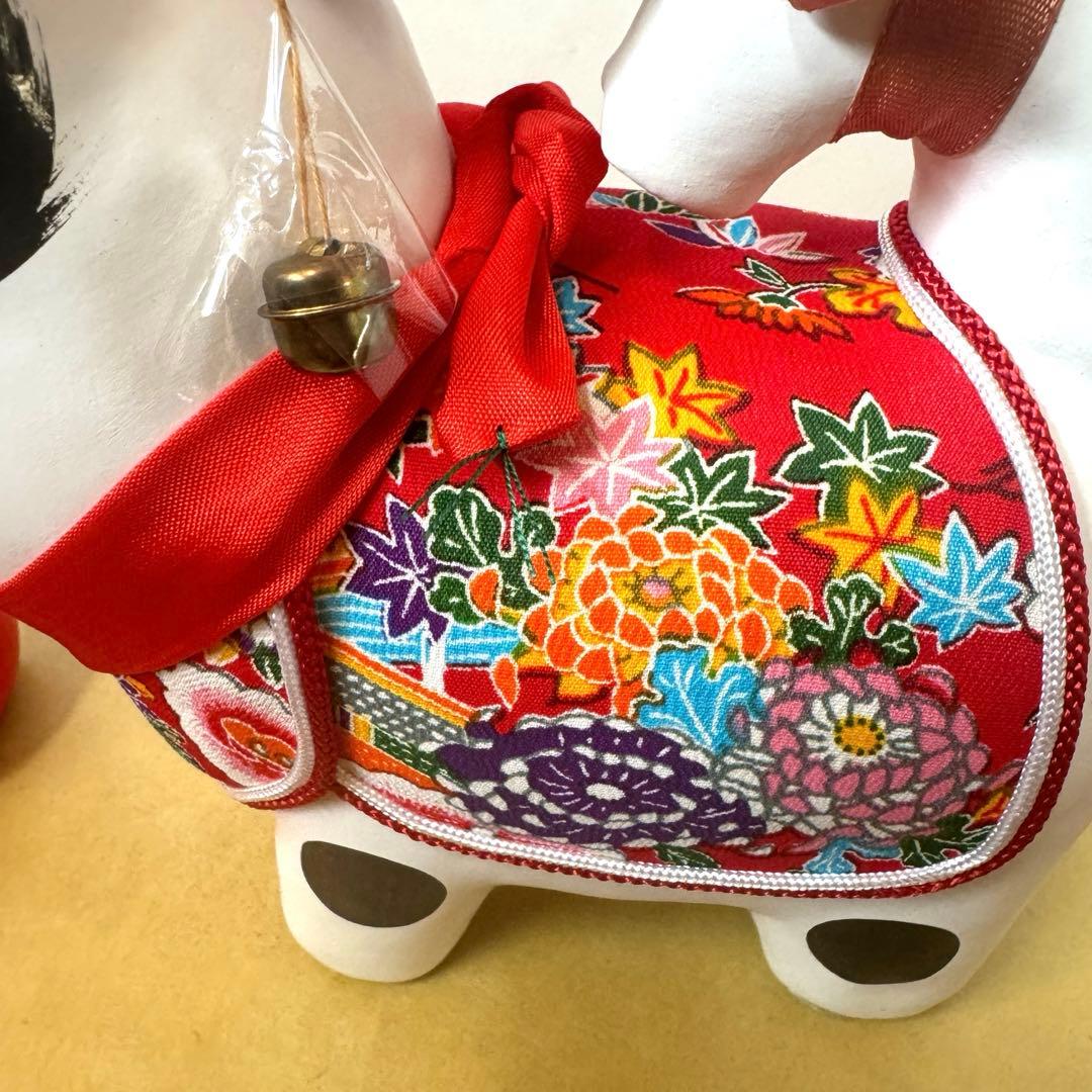 美品‼︎ ガラスケース入り　コマ犬とだるま張子　郷土玩具　　民藝