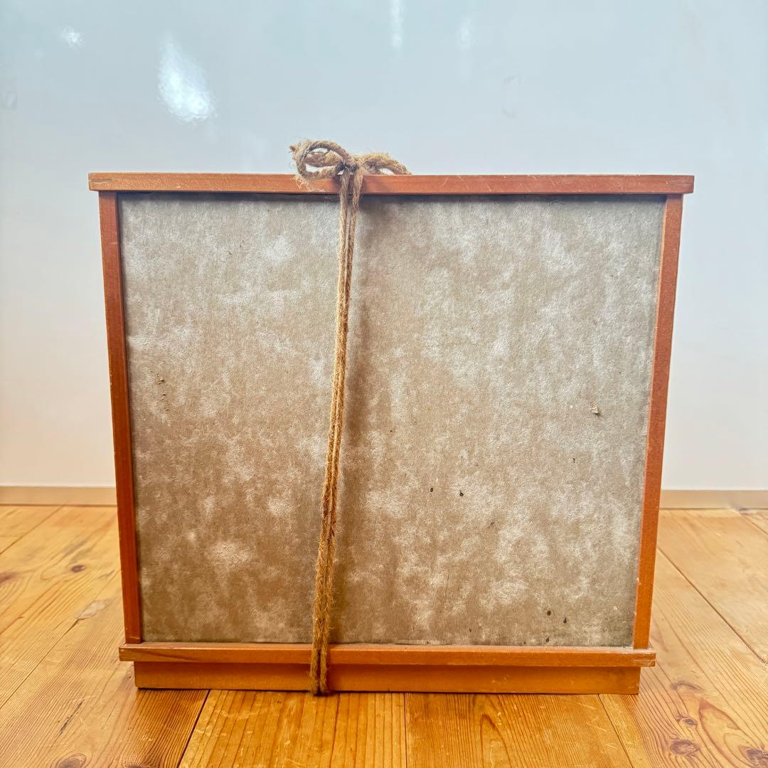 美品‼︎ ガラスケース入り　コマ犬とだるま張子　郷土玩具　　民藝