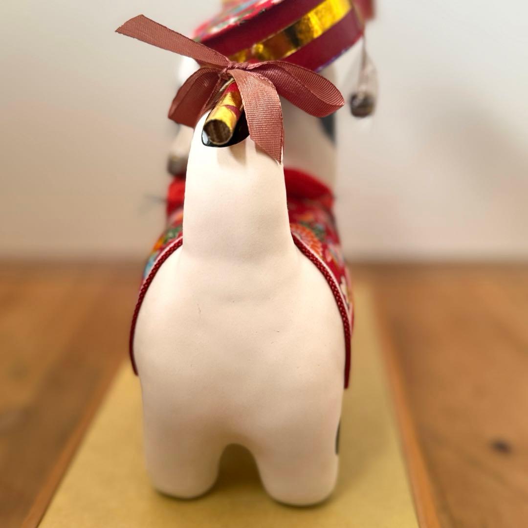 美品‼︎ ガラスケース入り　コマ犬とだるま張子　郷土玩具　　民藝