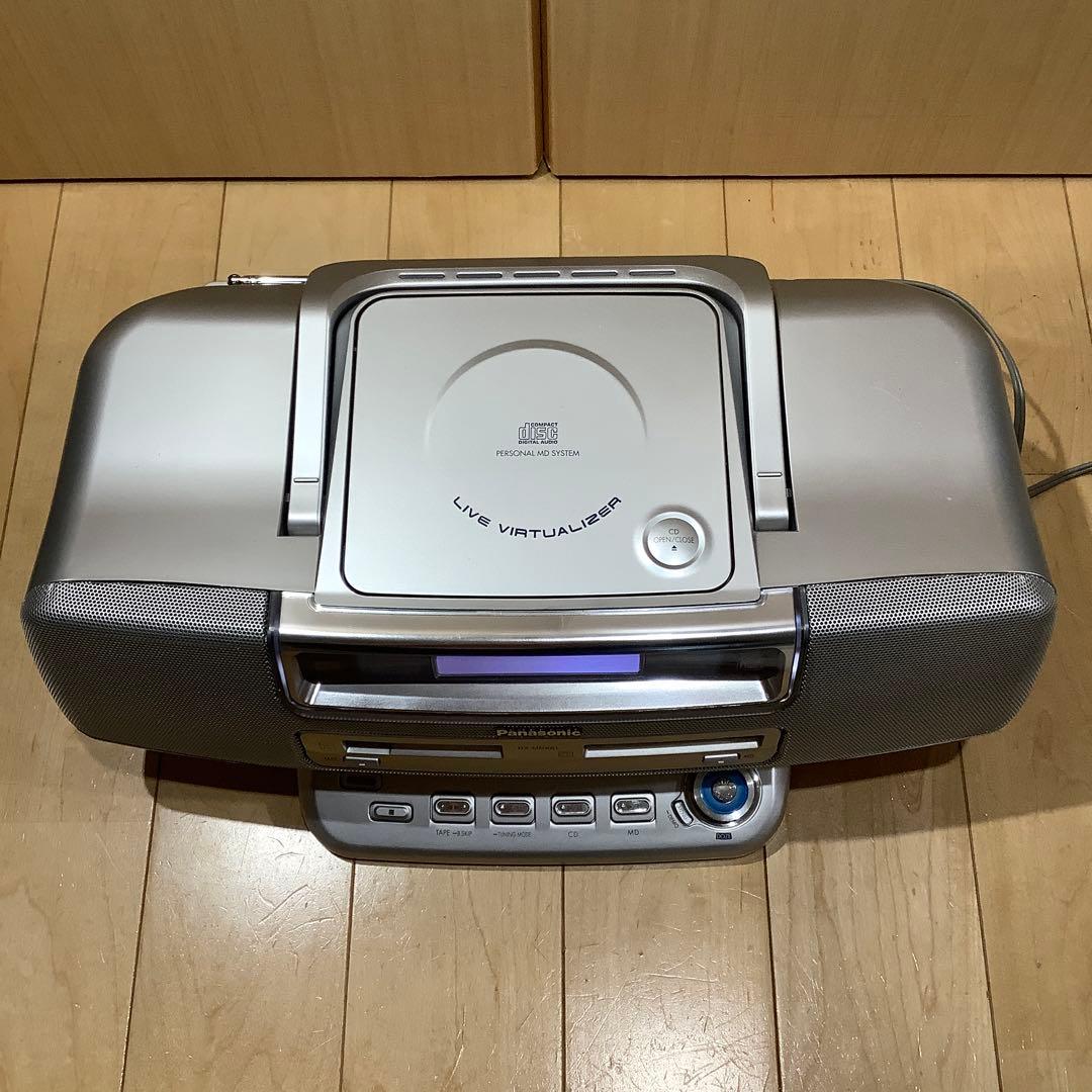 パナソニックMDラジカセRX-MDX81 中古品CDラジカセ カセットテープ