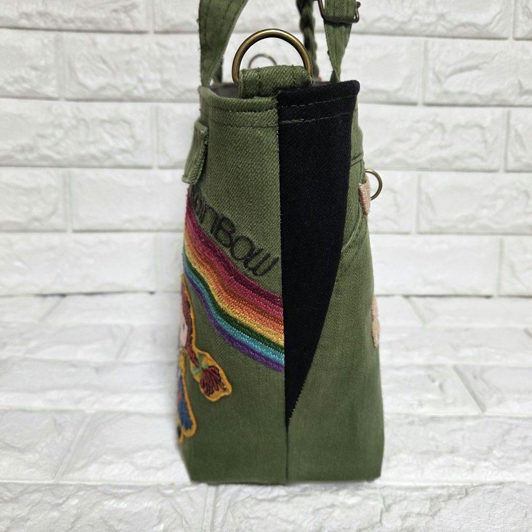 933 デニム＊リメイク＊刺繍＊バッグ＊トートバッグ