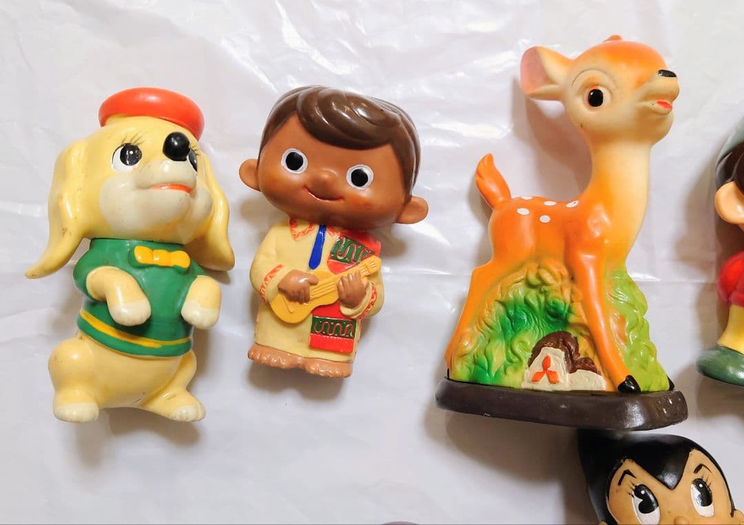 銀行　ノベルティ　ソフビ貯金箱　昭和レトロ　9点セット