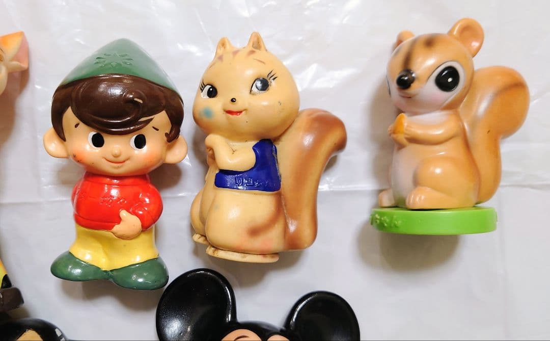 銀行　ノベルティ　ソフビ貯金箱　昭和レトロ　9点セット