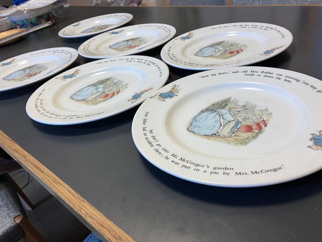 ウェッジウッド　ピーターラビット　平皿　6枚