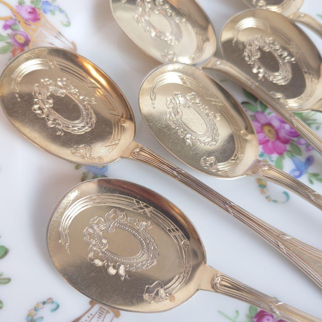 ピュイフォルカ　フランス　純銀　アイスクリームスプーン